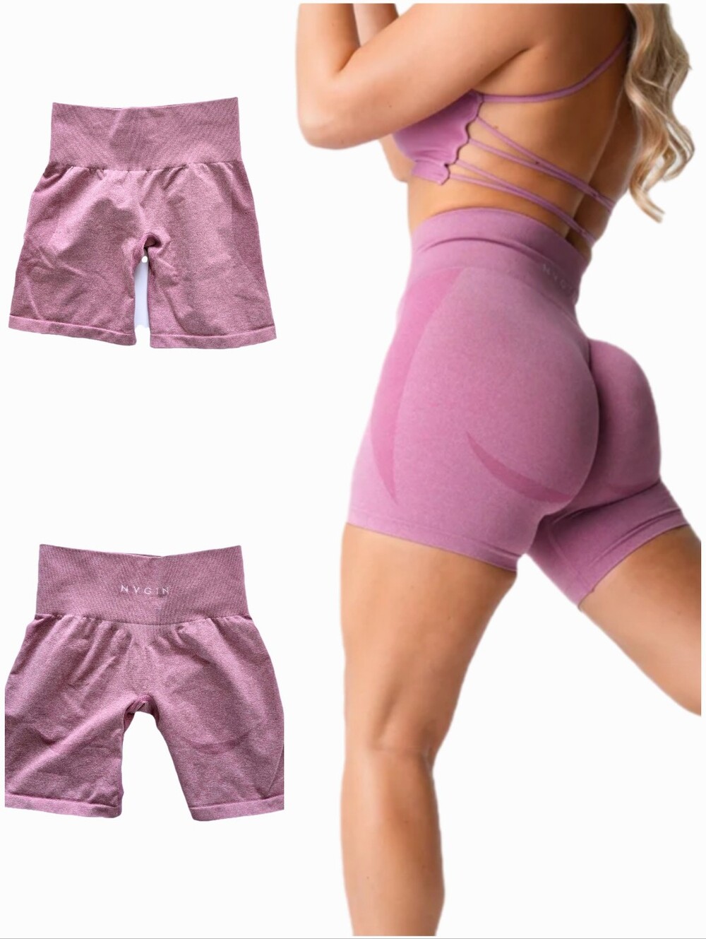 NVGTN Contour Seamless Shorts Pastel Pink